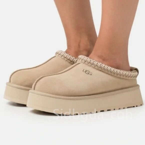 Ugg Women's Tazz Platform Slipper Mustard Seed NTW - Picture 1 of 6